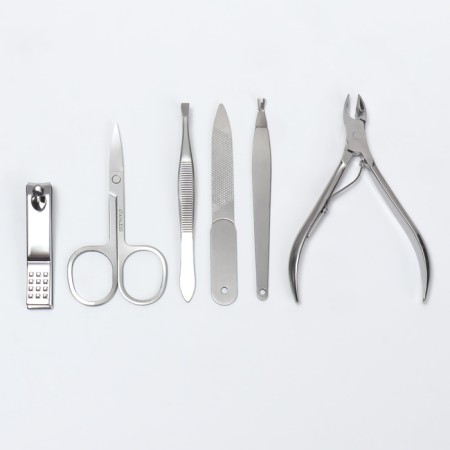 The manicure set “reptile”, 6 objects, in case, brown color/black color-3