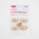 A set of metal buttons on the leg, 21.5 mm, 5 pcs, pearl/gold color