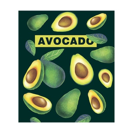 Notebook of 48 sheets in Calligrata Avocado cage, cover coated cardboard, twin-lak + selective UV-lak, block offset mix-1