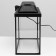 Aquarium rectangular "atall" with a lid, 20 liters, 38 x 19 x 28/33 cm, black