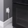 Set: W1189201 Roset with a fork for an electric stove 32A 250V, box in the wall, white