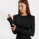Women's dress, black color, size 48