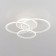 Ceiling Citilux "Trinity" CL238130, 61.5x47.5x13 cm, 3x25W, LED, white color