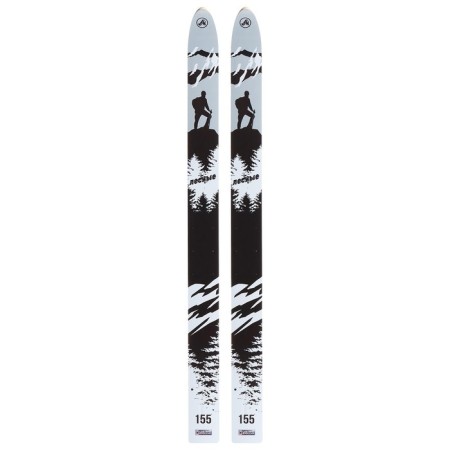 Wood-plastic skiing "forest", 155 cm, with a notch, the color of mix-2