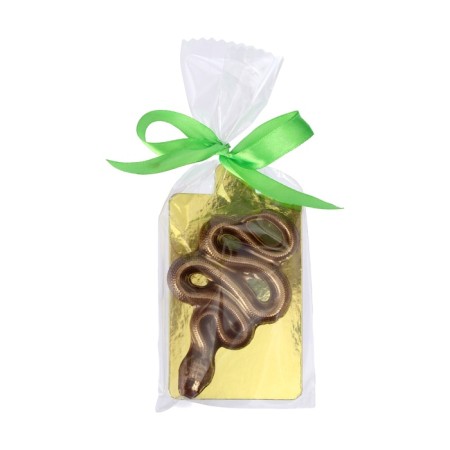 New Year. Milk chocolate "Golden Snake", 20 g-1
