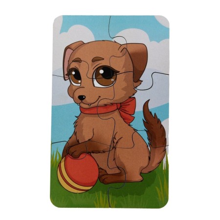 Puzzle 3 pictures "Animals", 18 parts, size: 8 × 13 cm-4