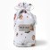 New Year. Pajama Children's Minaku "Winter", white color, height 74-80 cm