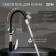 Zein Z6972 kitchen mixer, silicone spout, 40 mm cartridge, brass, black/chrome