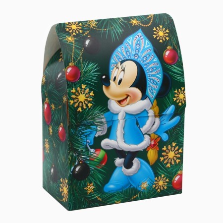 Folding box “Happy New Year! Mickey Mouse and his friends ”, New Year, size 16 × 20.6 × 9 cm.-2