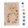 Wood painting. Bogo-Souvenir "Cold Heart-2" "Elsa"