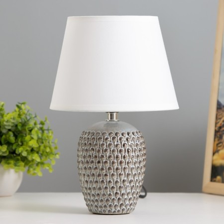 PINA table lamp E14 40W light gray 17.5x17.5x26 cm Risalux