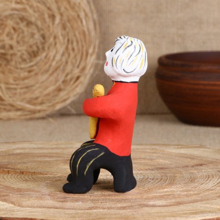 Souvenir "Man with a balalaika", 6 × 7 × 12 cm, Kargopol toy-7