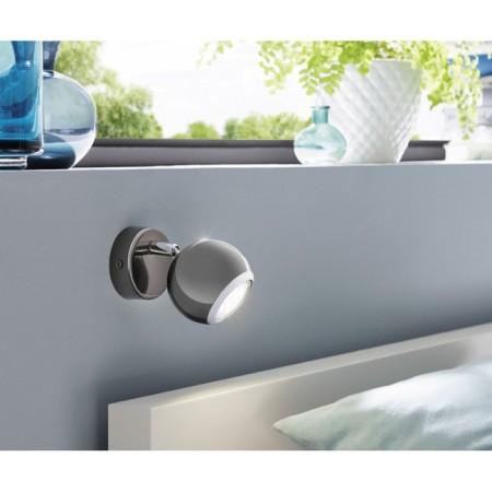 Lamp BIMEDA 1x3W LED Black 7x7 cm-1