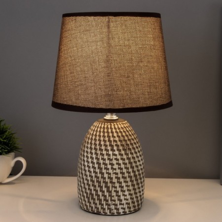 Highboard lamp with a lampshade "Brown slavery" E14 18x18x29 cm Risalux-1