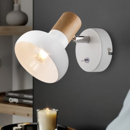 Lamp wall-flowing spot Rivoli Lorena 1he14, 40 watts rotary with a switch-1