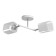 Iris chandelier 2he27 40W Belo-chromium 45x26x27 cm Bayerlux