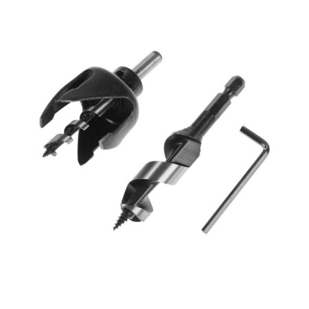 Set for installing cut locks of tundra, junction drill 22 mm, crown 48 mm