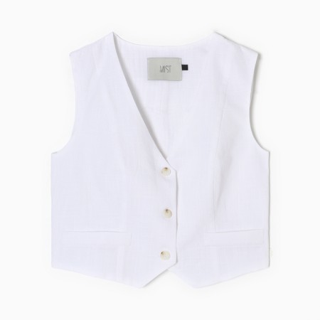 Women's vest MIST LINEN, p. 44, white-4