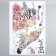 Interior plastic sticker "Zebra with flowers" 60x90 cm