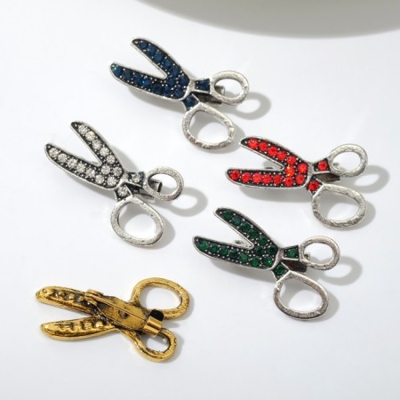 Brooch "Scissors", color mix (indivisible packing 12 pcs., Price per pc.)-2