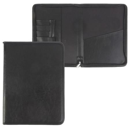 Business folder, artificial leather, 360 x 260 x 30 mm, "luxury" black 6d02-1