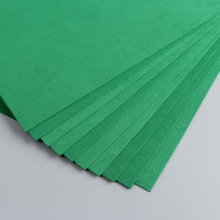 Foamiran 1 mm, 20x30 cm (set 10 sheets) bk014 dark green-3