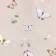 Ethel towel "Butterflies" 40x73 cm, 100% cotton, mitch 186 g/m2