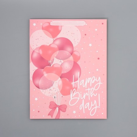 Gift laminated double -sided, packaging, Happy Birthday, L 40 x 31 x 11.5 cm-5