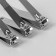 Manicure nippers, set, 3 pcs, 5/5.5/7 cm, on blist, silver color