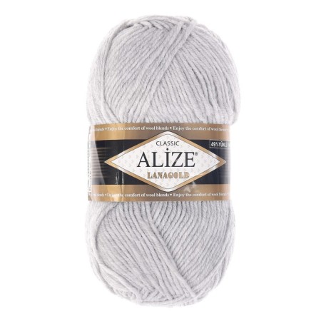 Yarn "Lanagold" 51% acrylic, 49% wool 240m/100g (684 ashes. Mel.)-1