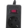 Smartbuy One network filter, 5 outlets, 5 m, 10 a, 2200 watts, with salary, black