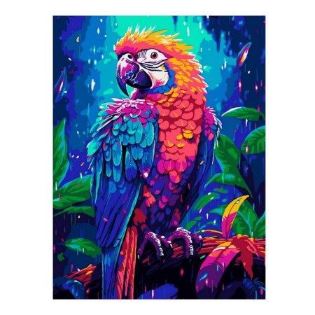 Picture on the numbers "Tropics", a canvas on a subframe 30 × 40 cm