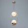 Lamp Bayerlux "Orlix" 2xLED 40W gold 20.5x13x42 cm