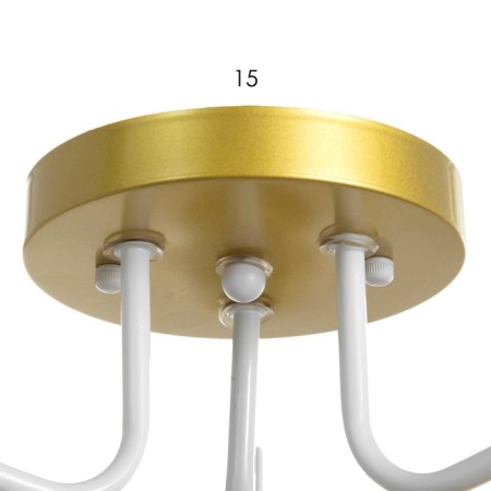 Linda chandelier 3x60W E27 white/gold 60x60x23cm-4