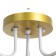 Linda chandelier 3x60W E27 white/gold 60x60x23cm