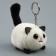 Soft toy "Cat" on a key fob, 8 cm, white color