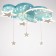 Chandelier 70614/3 29xLED 58W Blue 74x63x38 cm Bayerlux