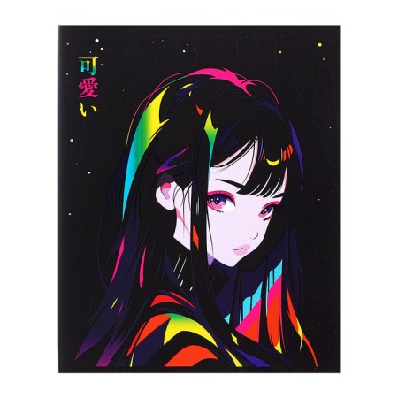 Notebook of 48 sheets in Calligrata "Bright accent", cardboard cover, matte lamination + selective UV-LK, OFSET MIX block-5