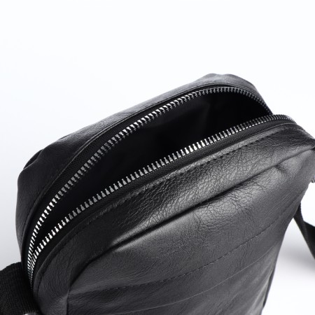 Male bag with lightning, black color-4