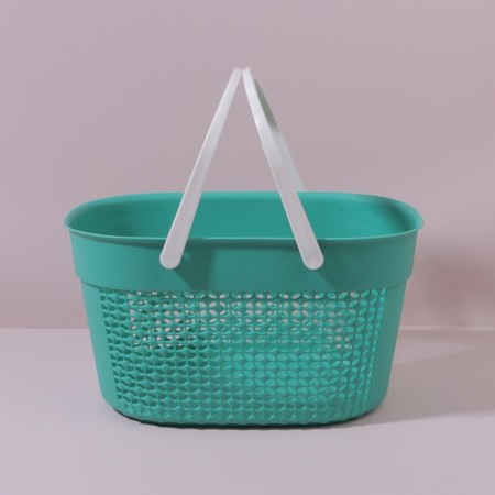 Organizer for storage, with handles, 1 section, 27 × 18 × 14.5 cm, color mix-4