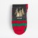 New Year's Tensor Minaku socks in red-green strip, river 36-39 (23-25 ​​cm)