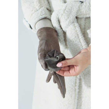 Gloves are female, dimensionless, without insulation, beige color-2