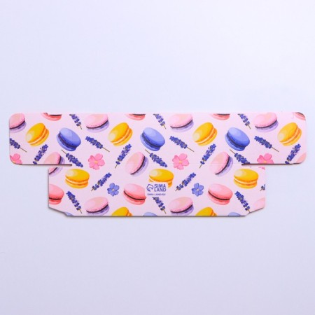 Box for Makarun confectionery, packaging, Makaruns, 18 x 5.5 x 5.5 cm-4
