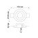 YESO lamp, 50 W, GU10, white color, D = 122mm