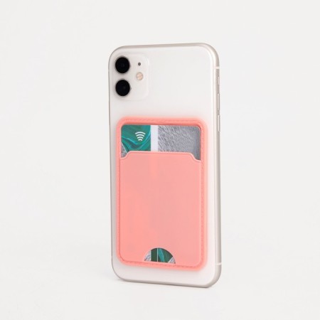 Cartholder on the phone, pink color