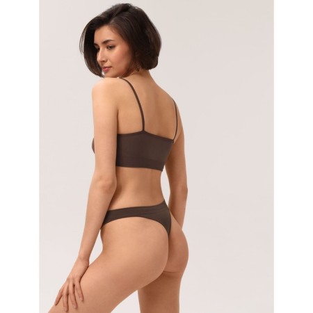 Panties Thong Mini Women Mirey String Mini, size 48, dark brown color