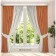 Set of curtains "Canvas", size 200x270 cm, 2 pcs, color gray, orange