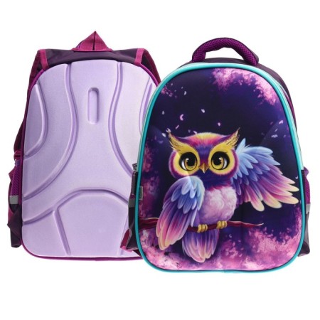 Backpack backpack Calligrata, 39x30x14 cm, "owl", for girls-11