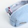 Textura zipper cosmetic bag, blue color