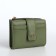Women's wallet on the button, green color